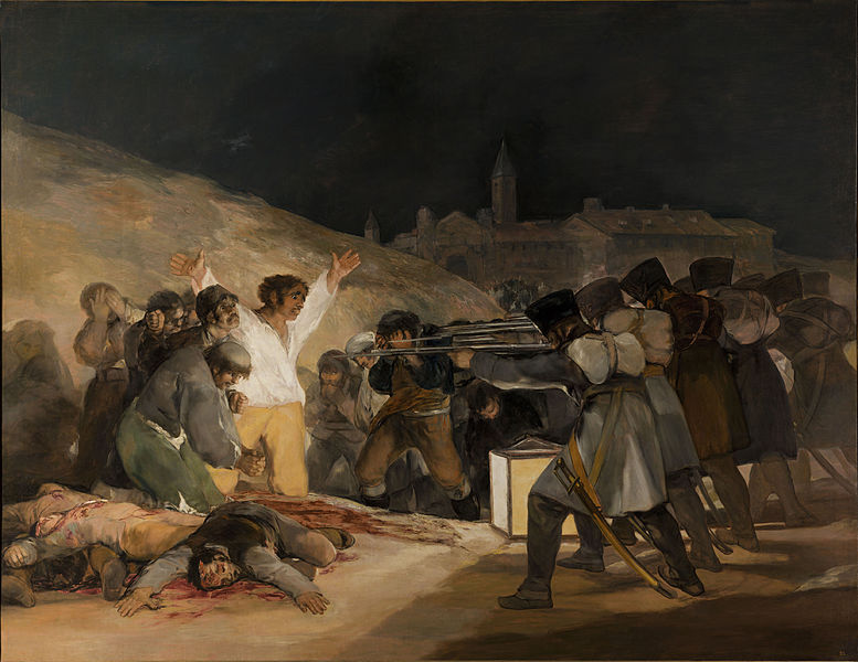 El 3 de mayo en Madrid, el cuadro mas emblemático de Goya