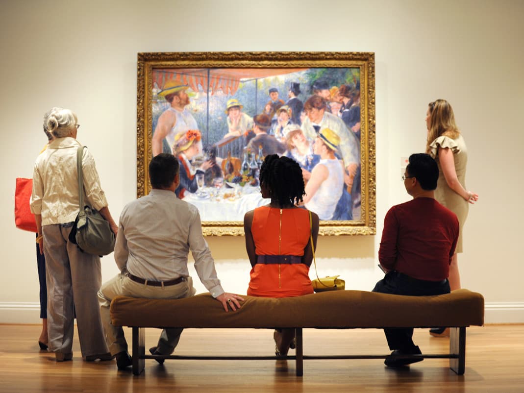 Los amigos de Pierre Auguste Renoir en El almuerzo de los remeros
