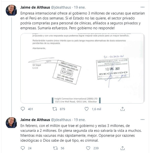 ¿Los Miro Quesada necesitan a Jaime De Althaus para mantener el sistema corrupto?