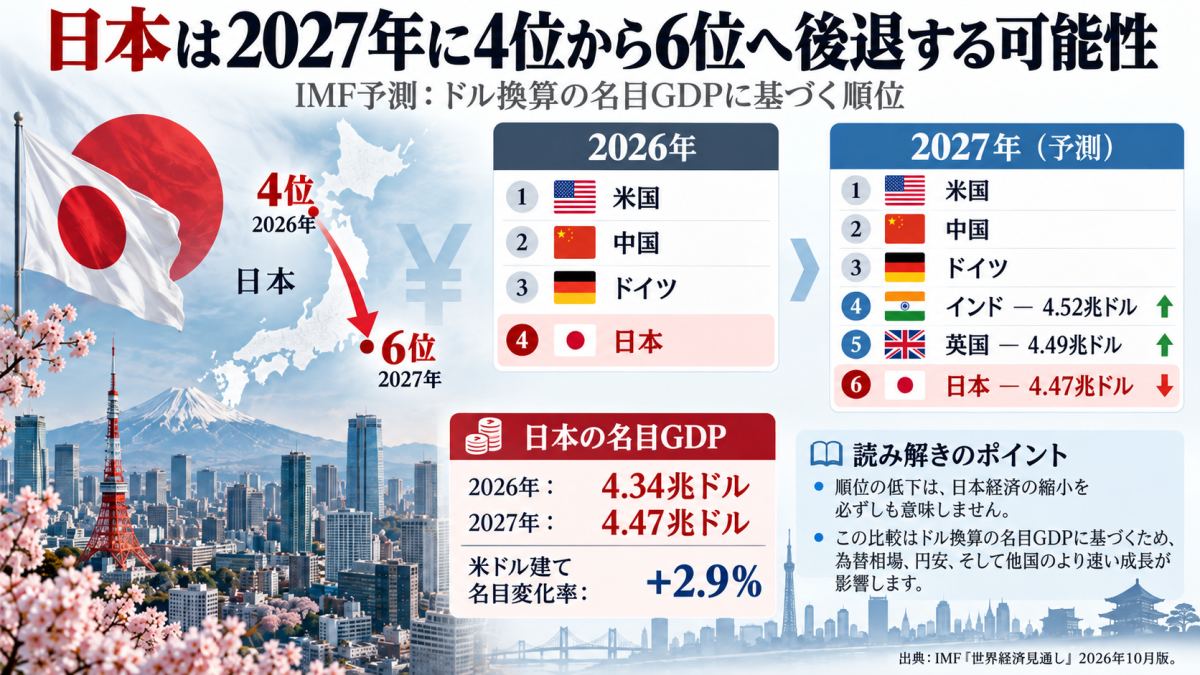 2027年までの日本の成長見通し