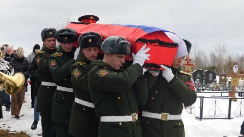 Mas de dos tercios de las tropas rusas en Ucrania murieron o fueron heridas durante el primer año de la guerra