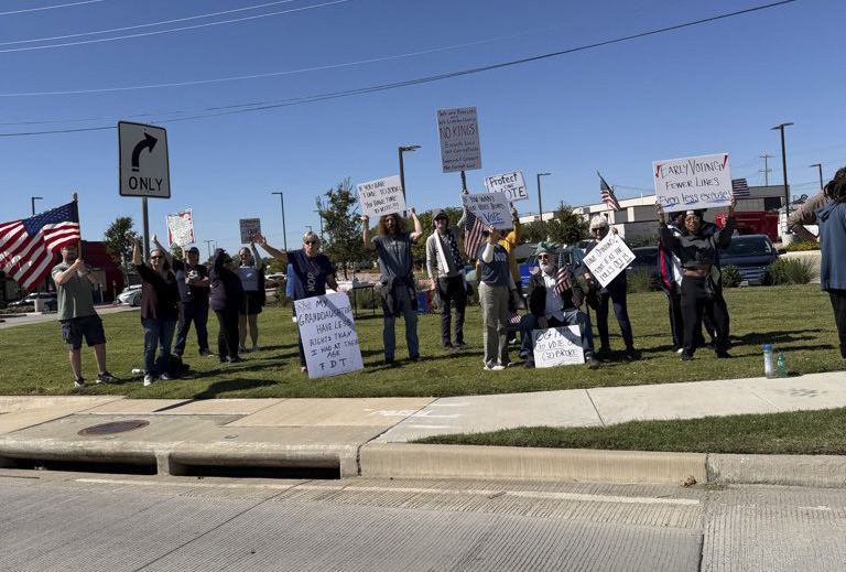 No Kings protest in Allen, Texas