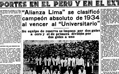 Alianza Lima: El Verdadero Campeón del Fútbol Peruano de 1934, las estadísticas lo ratifican