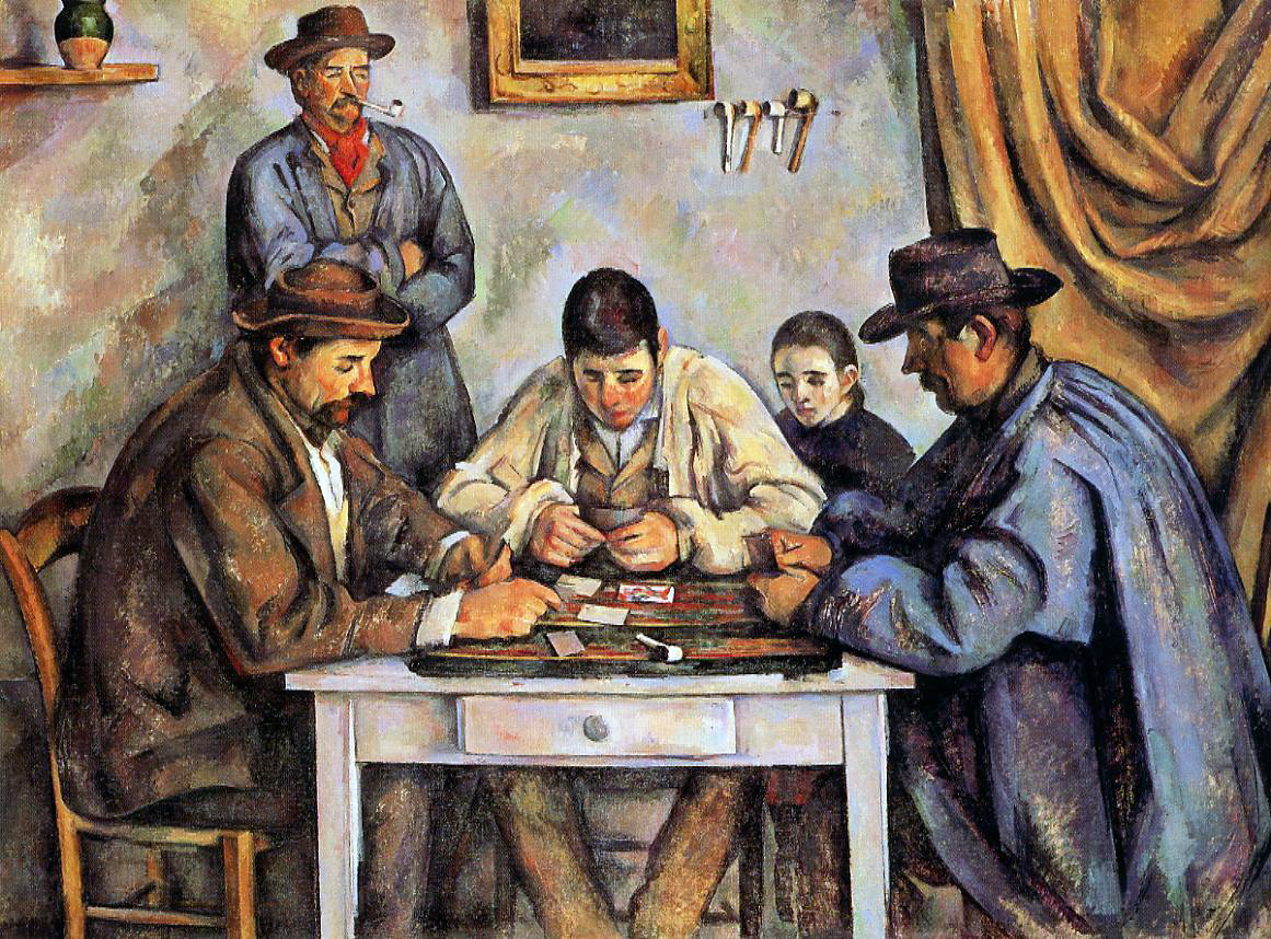Los jugadores de cartas 890-89 de Paul Cézanne
