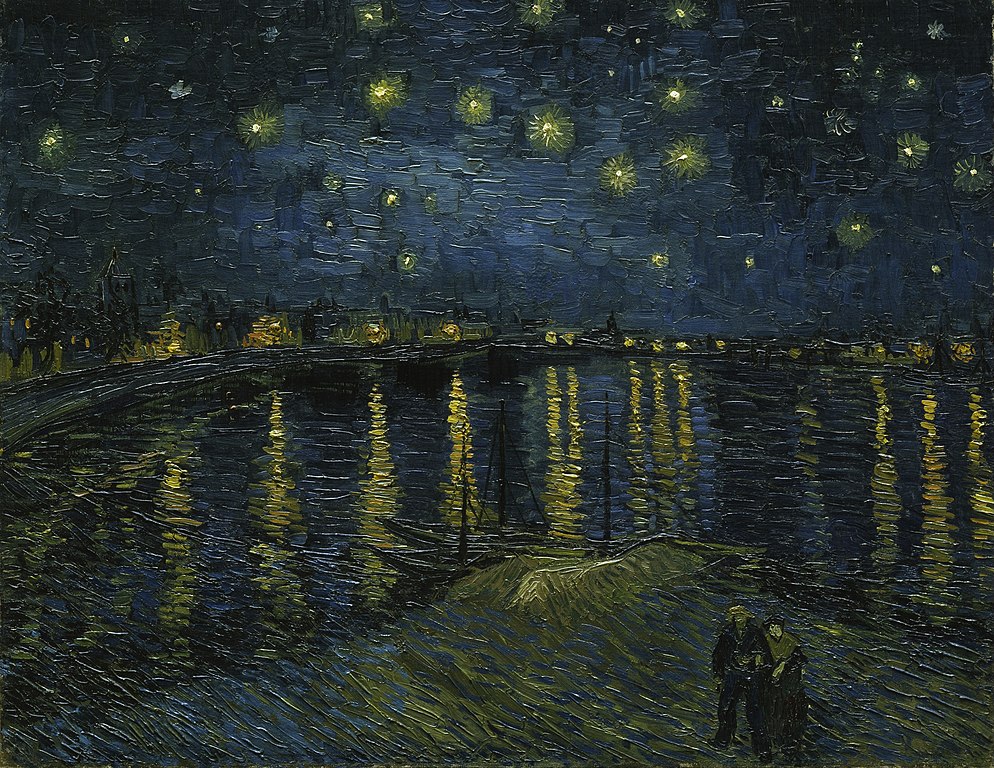 La noche estrellada sobre el Ródano 888 de Vincent van Gogh
